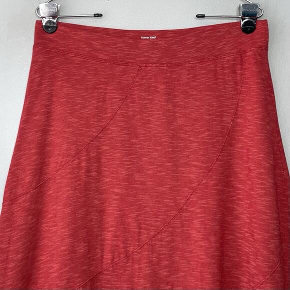 Horny Toad Escapade Skirt Size Small Red Organic Cotton Knit Eco Outdoors Casual - Picture 3 of 11